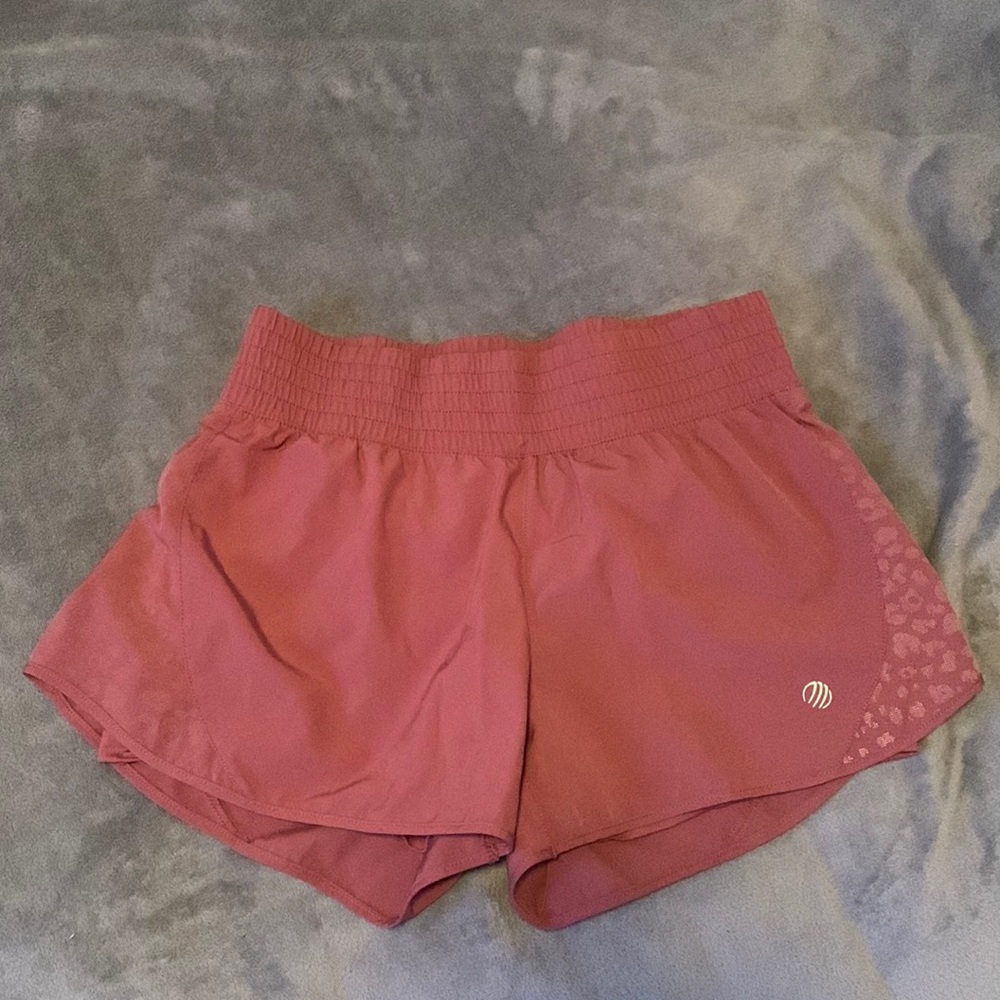 pink athletic shorts